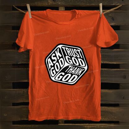 Triple Faith Of God Cotton T-shirt