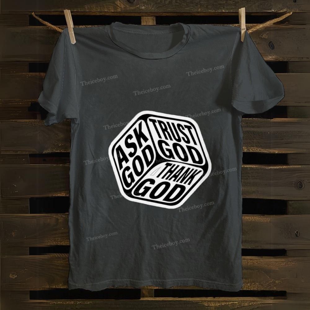 Triple Faith Of God Cotton T-shirt