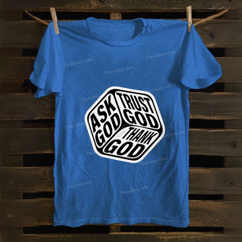 Triple Faith Of God Cotton T-shirt