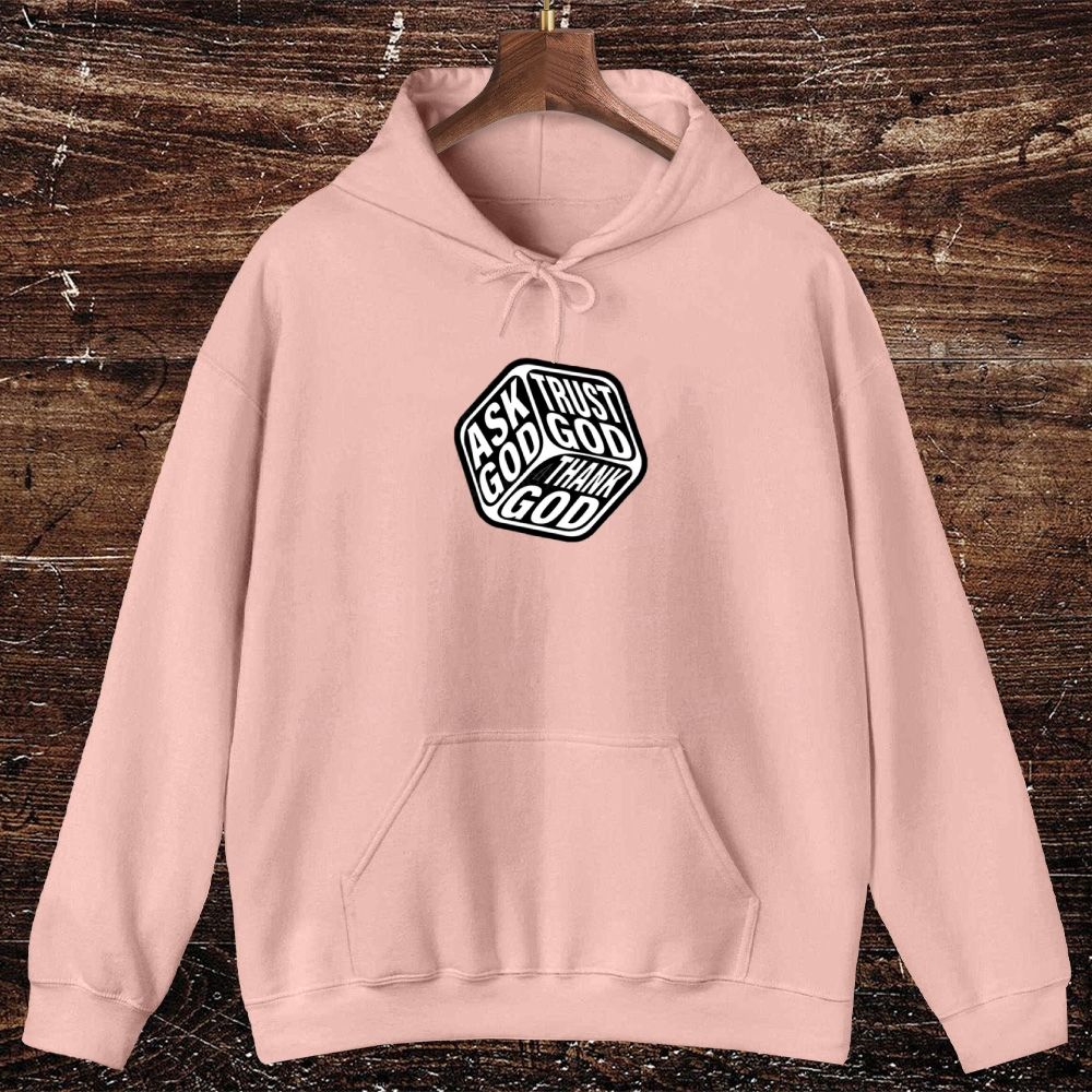 Triple Faith Of God Oversized Cotton Hoodies