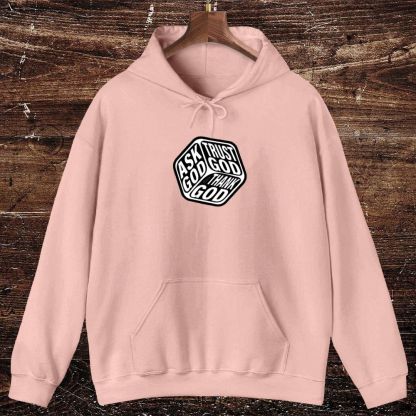 Triple Faith Of God Oversized Cotton Hoodies