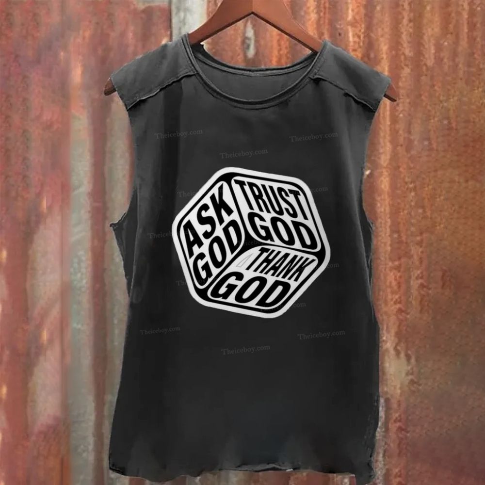Triple Faith Of God Washed Tank Top