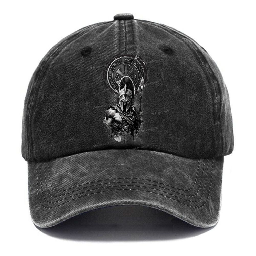 Faith Spartan Unisex Vintage Casual Washed Cap
