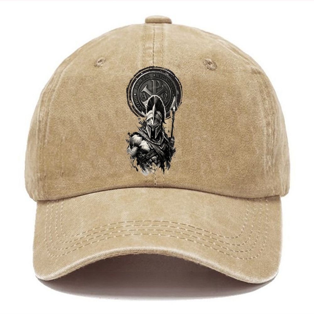 Faith Spartan Unisex Vintage Casual Washed Cap