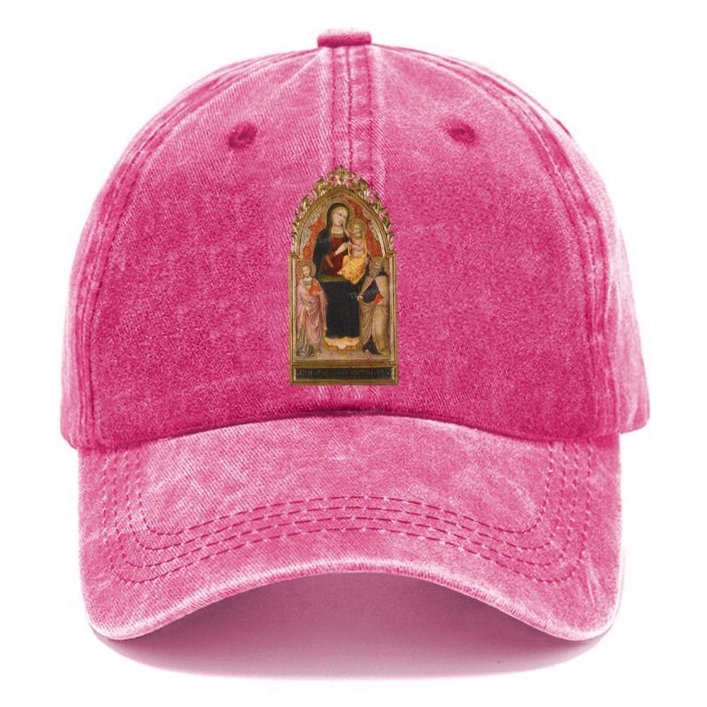 The Tenderness of the Holy See Unisex Vintage Casual Washed Cap