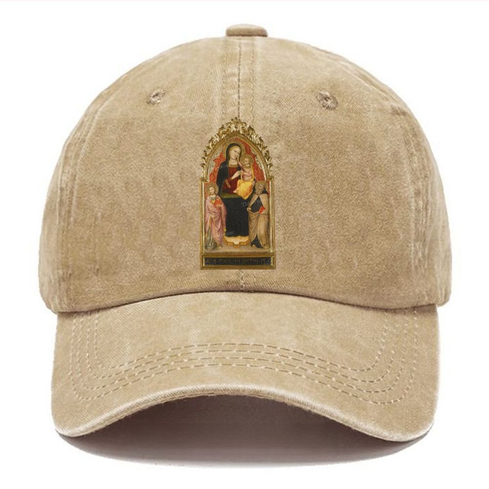 The Tenderness of the Holy See Unisex Vintage Casual Washed Cap
