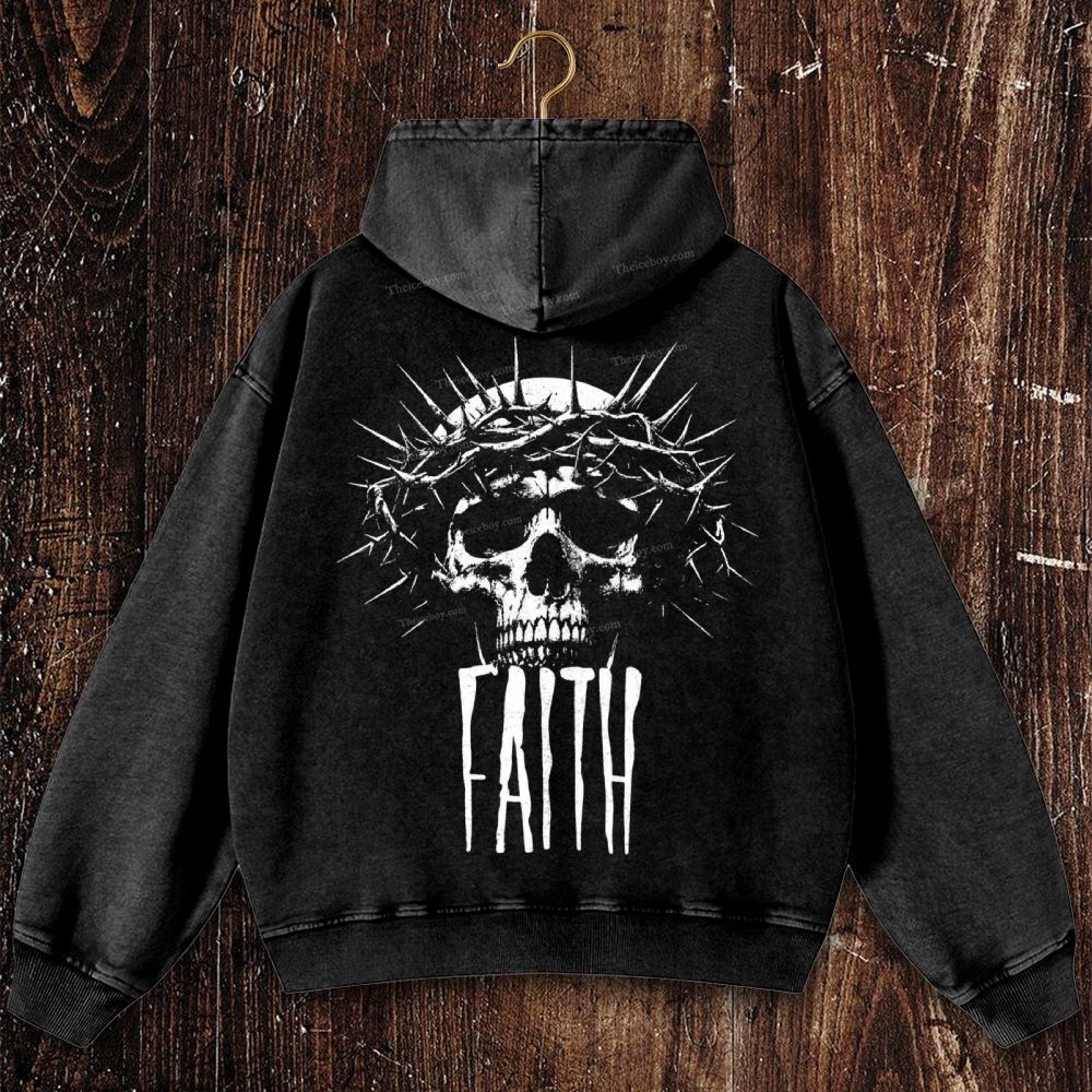 FAITH Christian Washed Hoodie