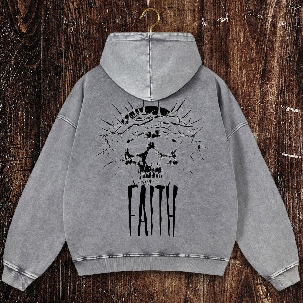 FAITH Christian Washed Hoodie