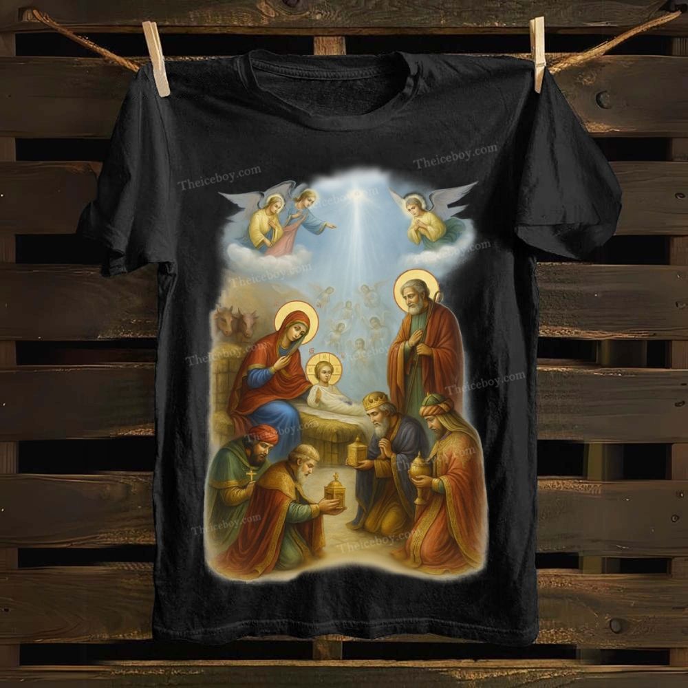 Nativity Adoration Cotton T-shirt