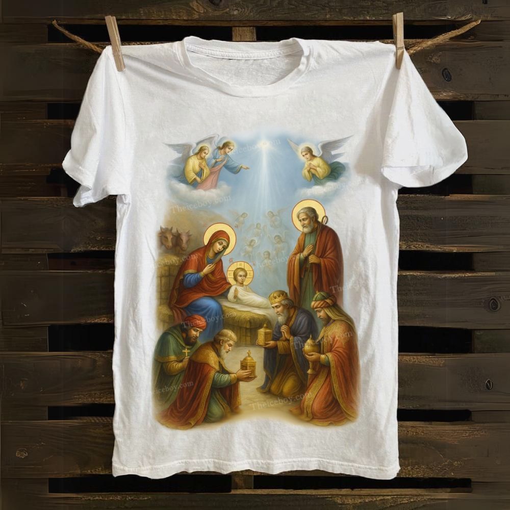 Nativity Adoration Cotton T-shirt