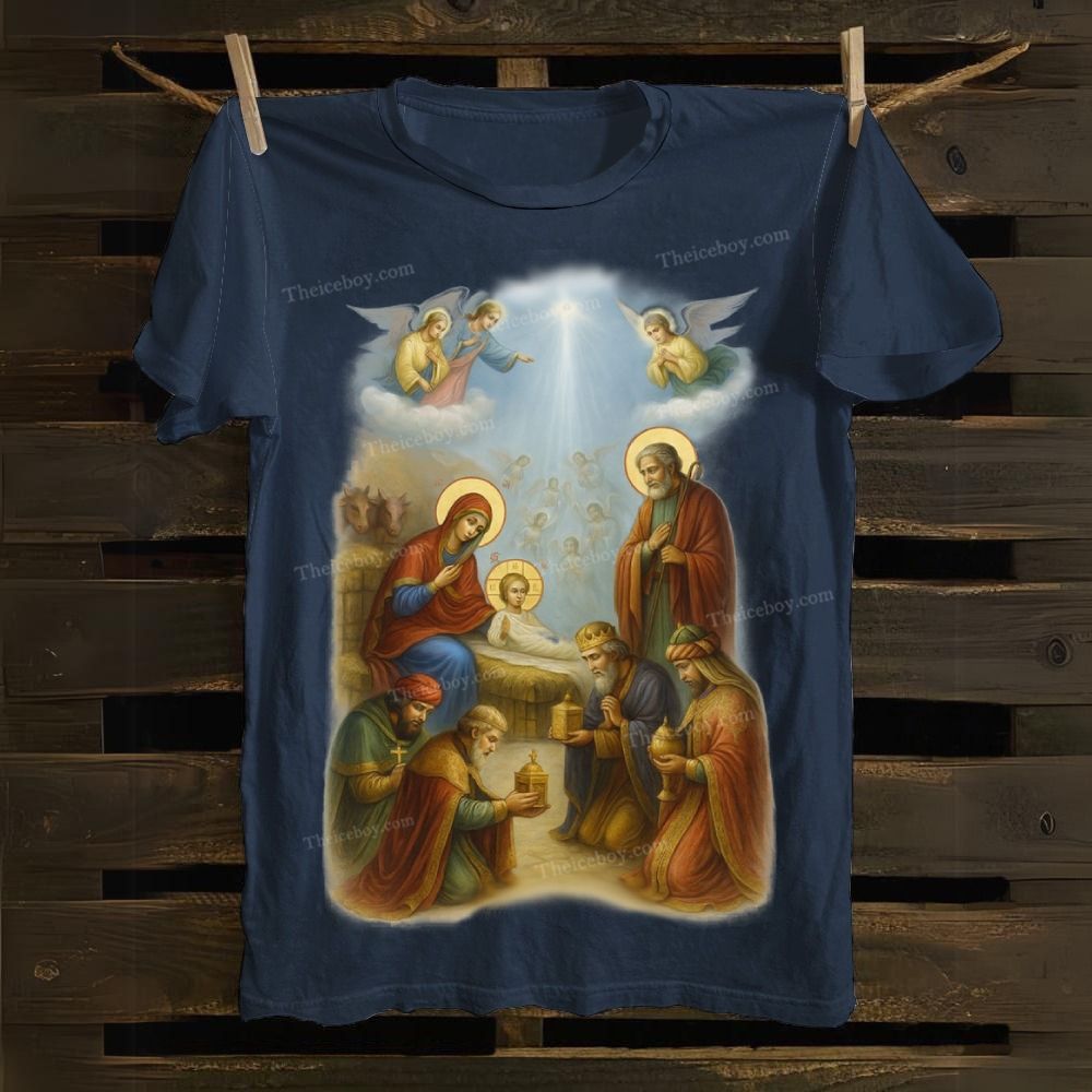 Nativity Adoration Cotton T-shirt