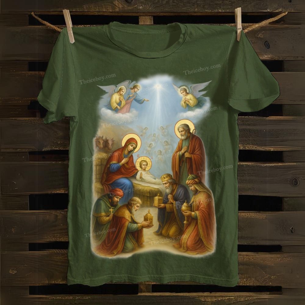 Nativity Adoration Cotton T-shirt