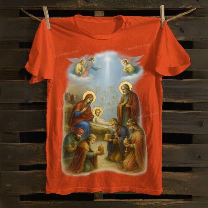 Nativity Adoration Cotton T-shirt