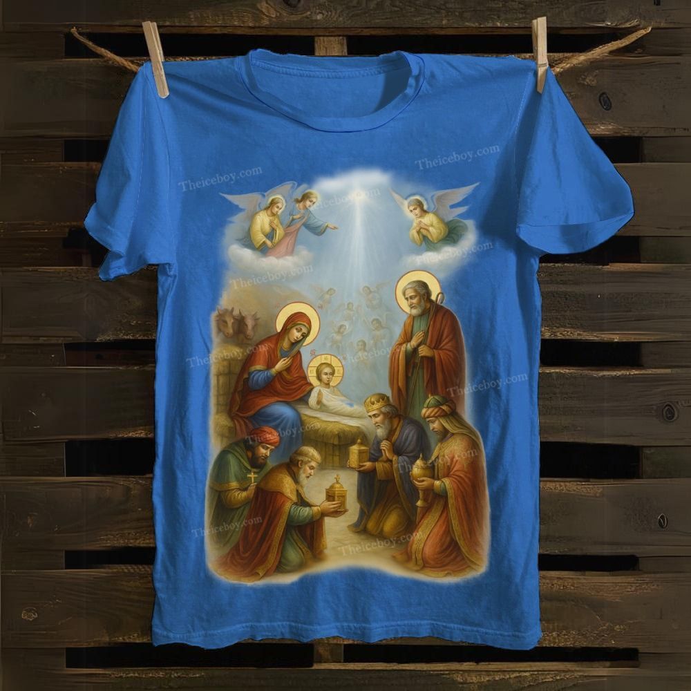 Nativity Adoration Cotton T-shirt