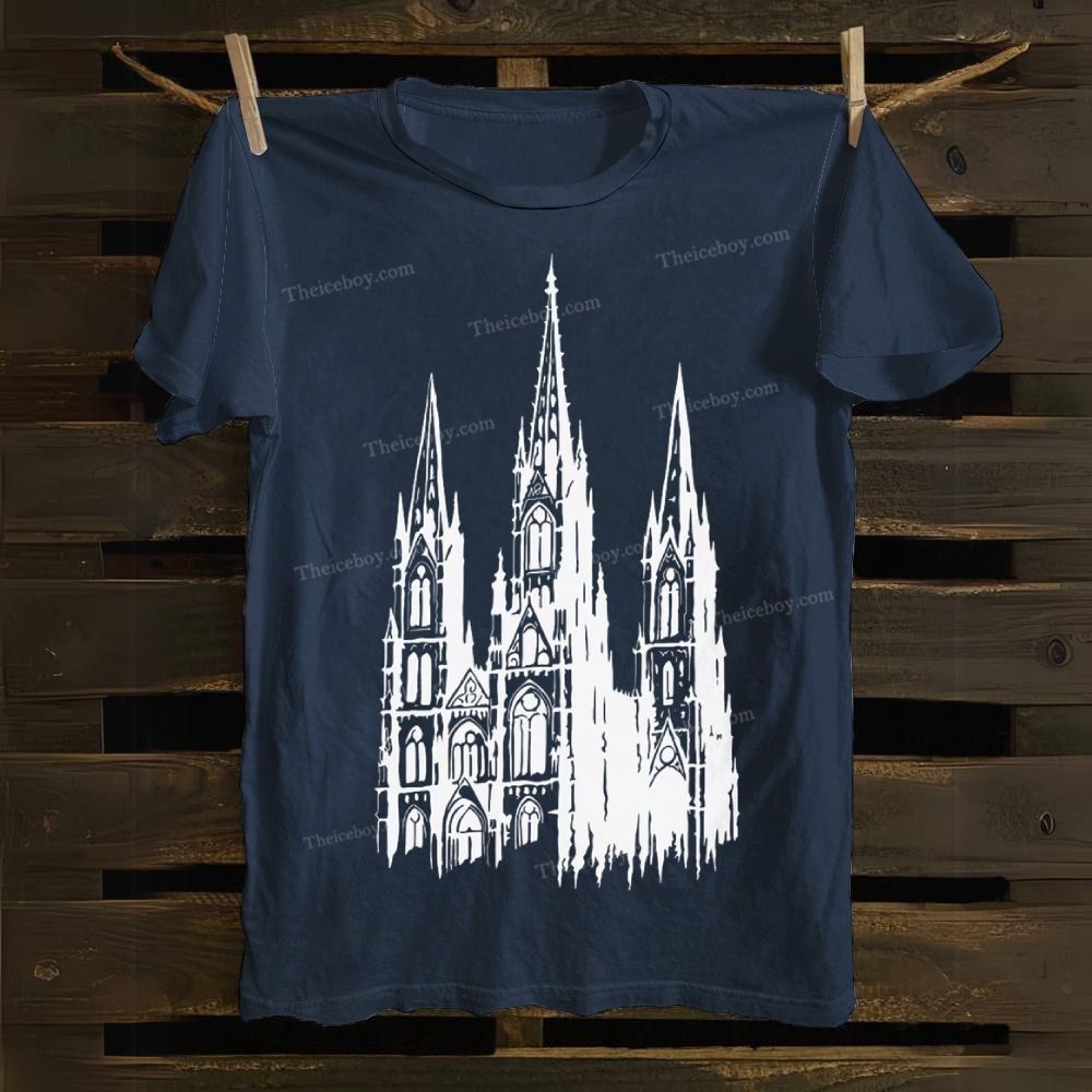 Gothic Cathedral Spires Cotton T-shirt