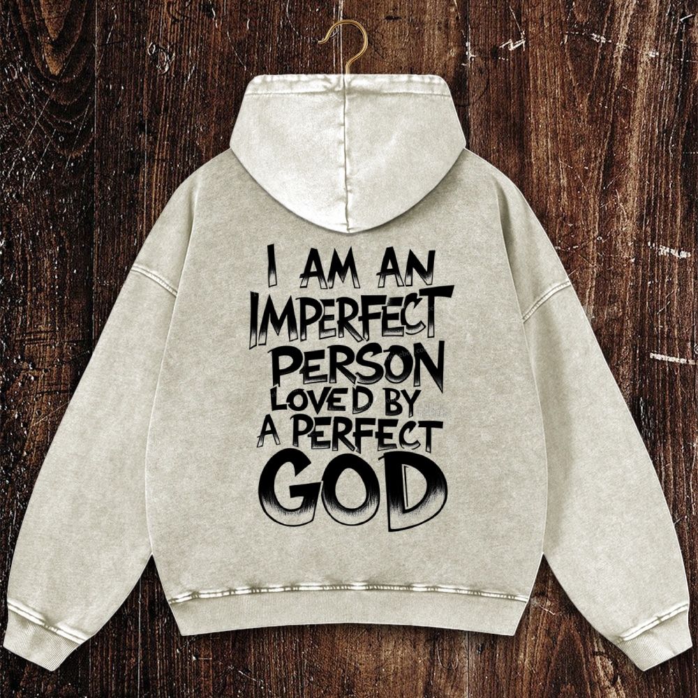 God’s Perfect Love Christian Washed Hoodie 