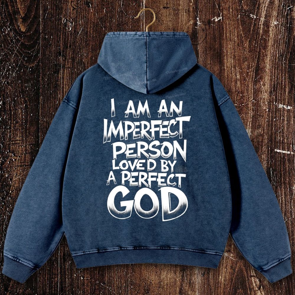 God’s Perfect Love Christian Washed Hoodie 