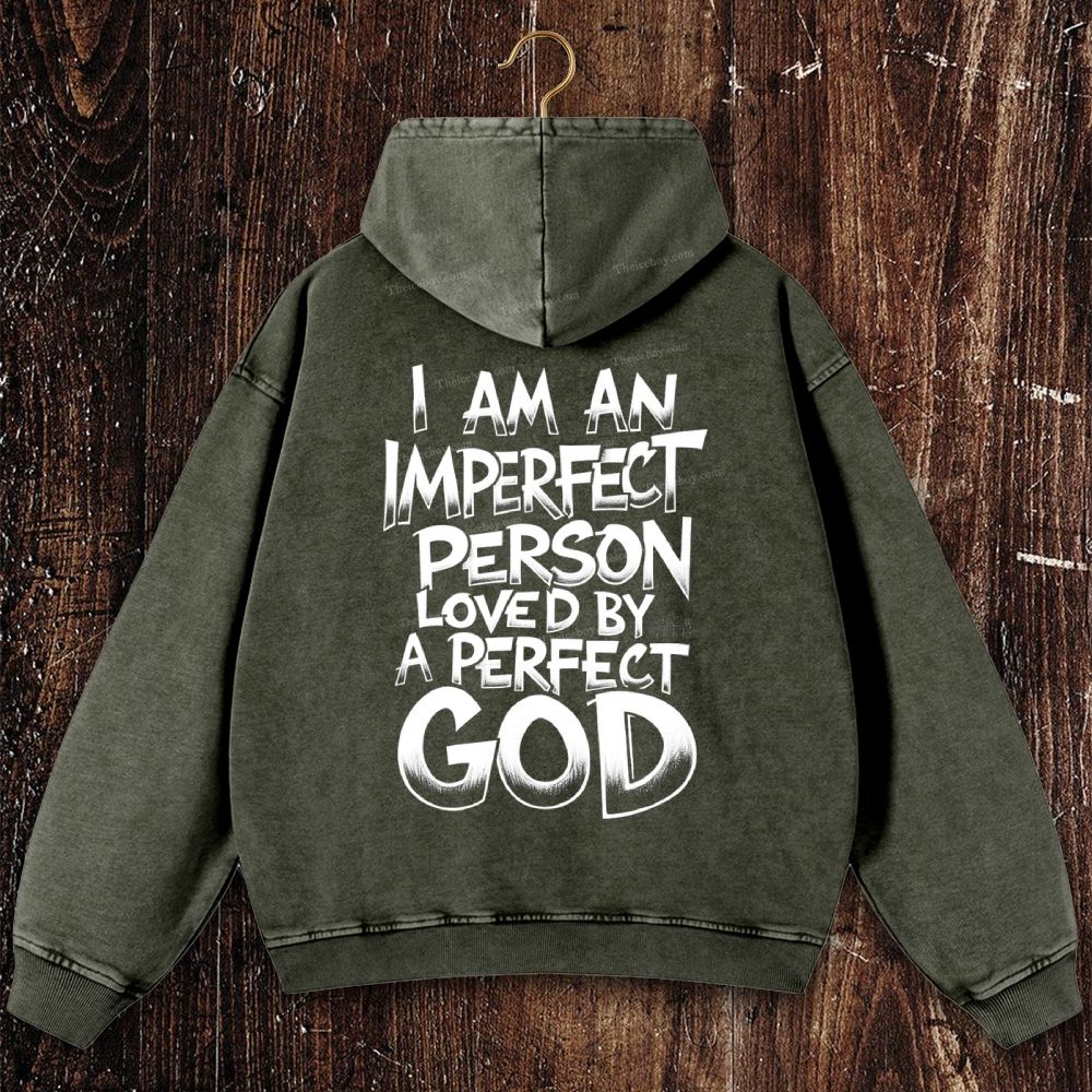 God’s Perfect Love Christian Washed Hoodie 