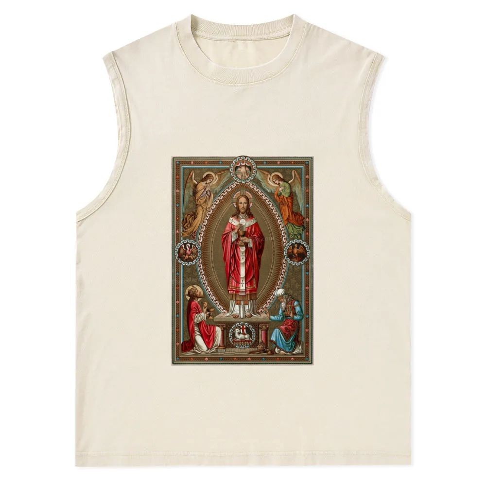 The Glory of the Lord  Christian Snowflake Washed Vest