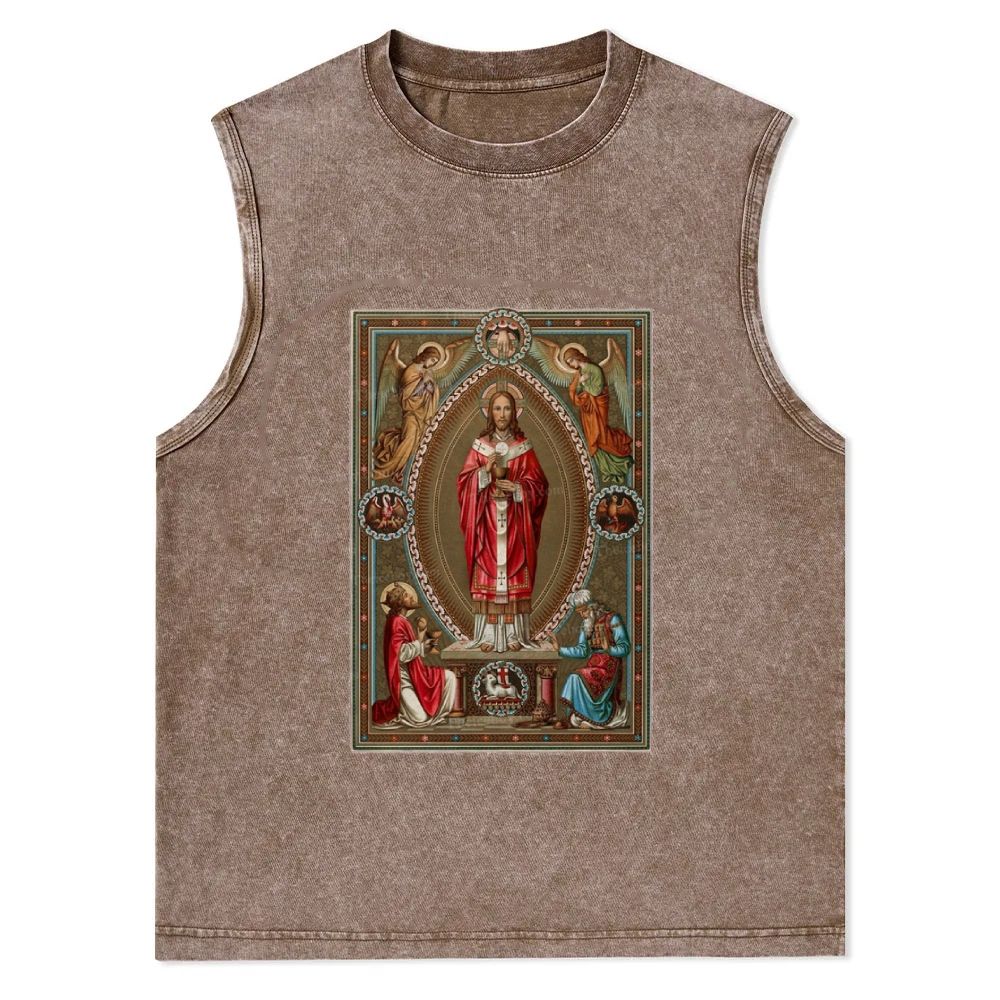The Glory of the Lord  Christian Snowflake Washed Vest