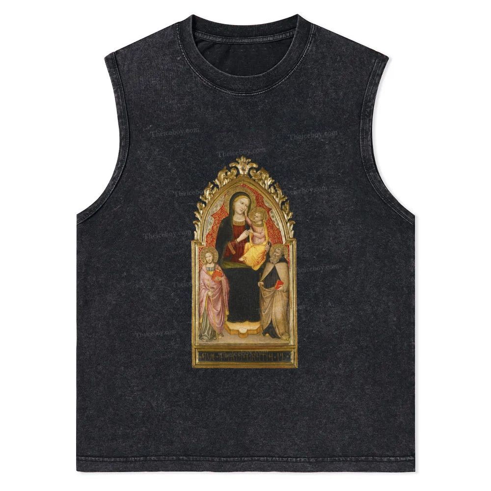 The Tenderness of the Holy See Christian Snowflake Washed Vest