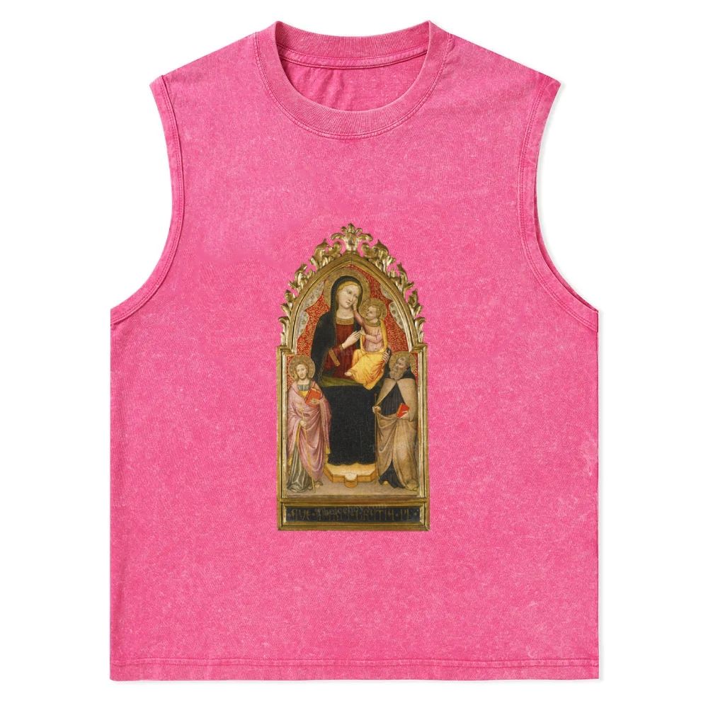 The Tenderness of the Holy See Christian Snowflake Washed Vest