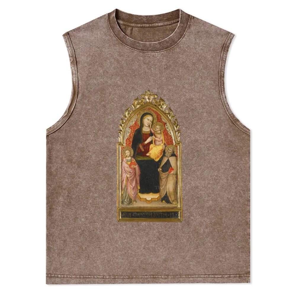 The Tenderness of the Holy See Christian Snowflake Washed Vest