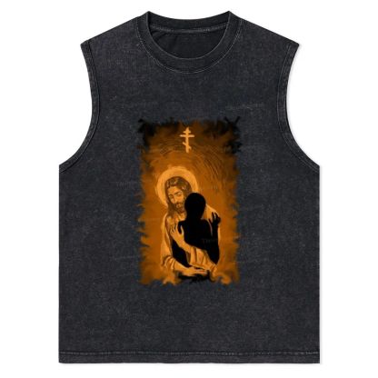 God's Infinite Love Christian Snowflake Washed Vest