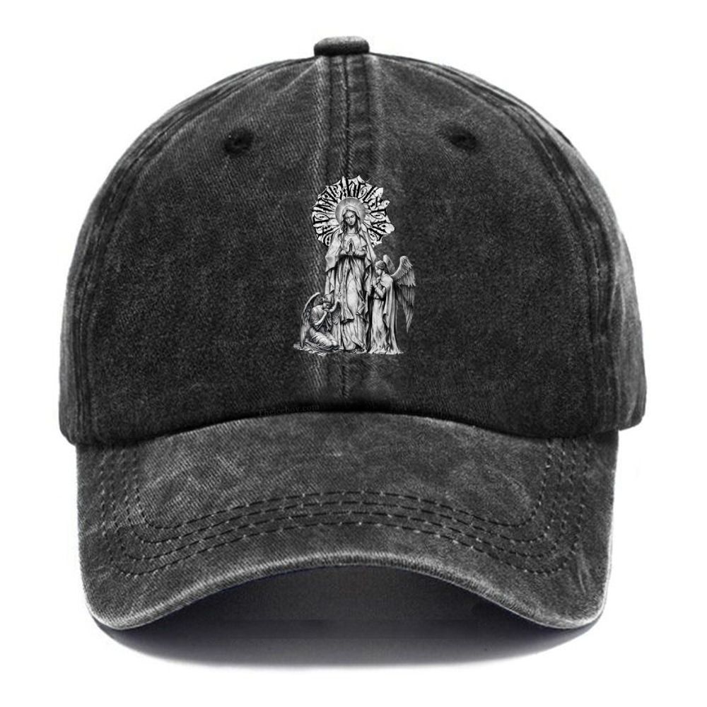 Virgin Mary Vintage Casual Washed Cap