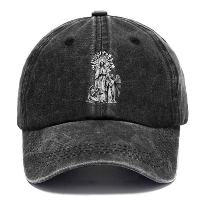 Virgin Mary Vintage Casual Washed Cap