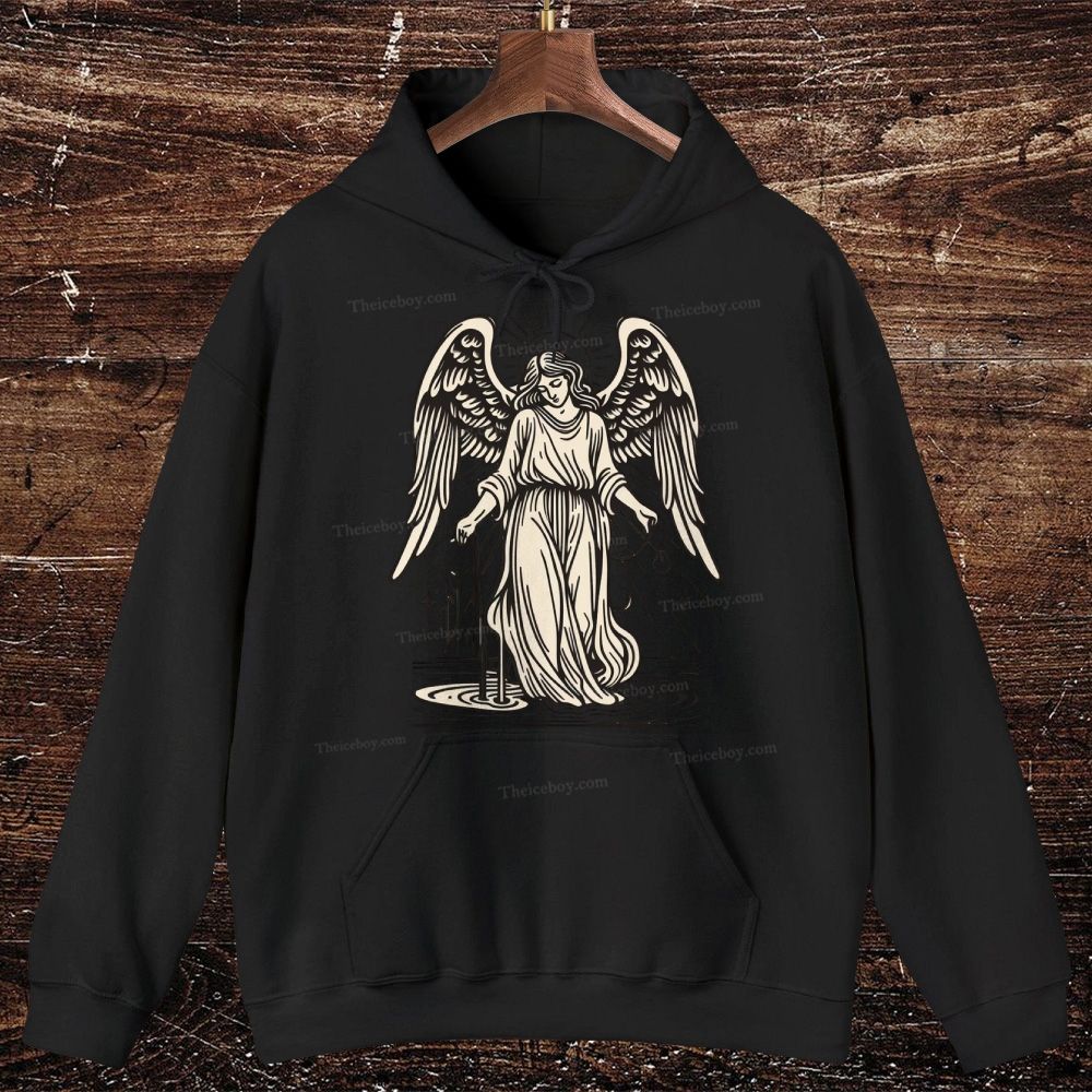 Christ Angel versized Cotton Hoodies