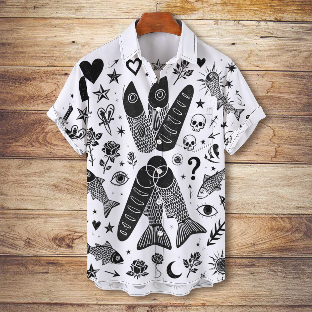 Feast of 5000 Men's Christian Vintage Soft Short-Sleeve Shirt
