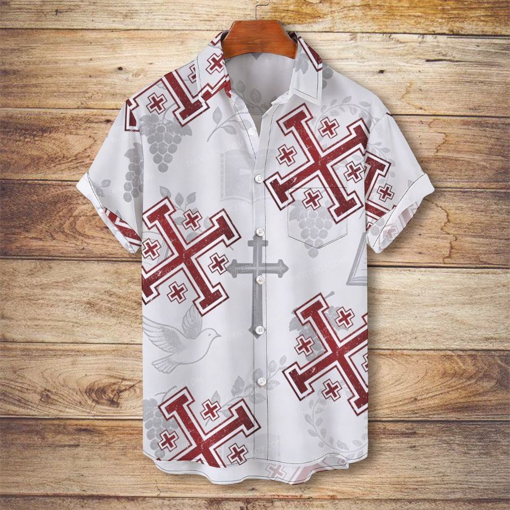 The Cross of Christ Men's Christian Vintage Soft Short-Sleeve Shirt