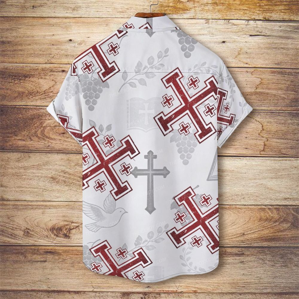 The Cross of Christ Men's Christian Vintage Soft Short-Sleeve Shirt