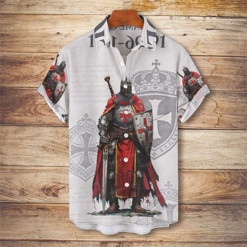 Christian Crusaders Men's Christian Vintage Soft Short-Sleeve Shirt