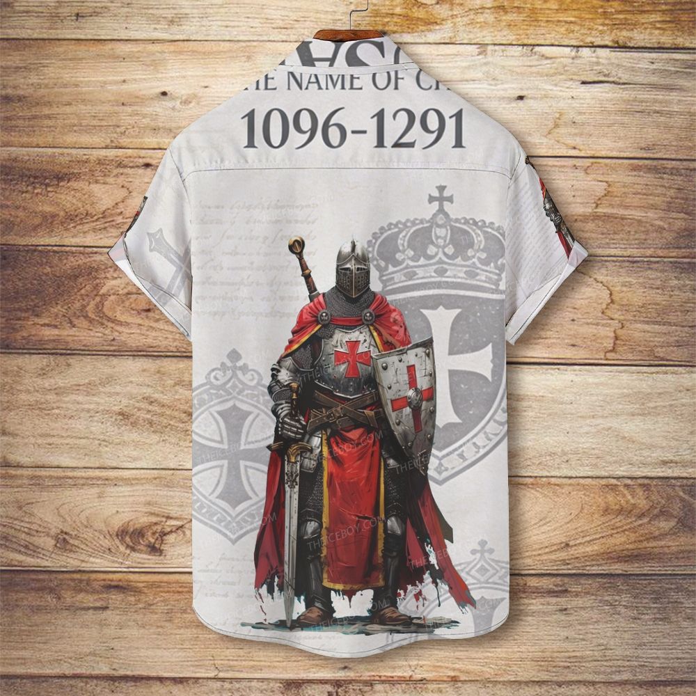 Christian Crusaders Men's Christian Vintage Soft Short-Sleeve Shirt