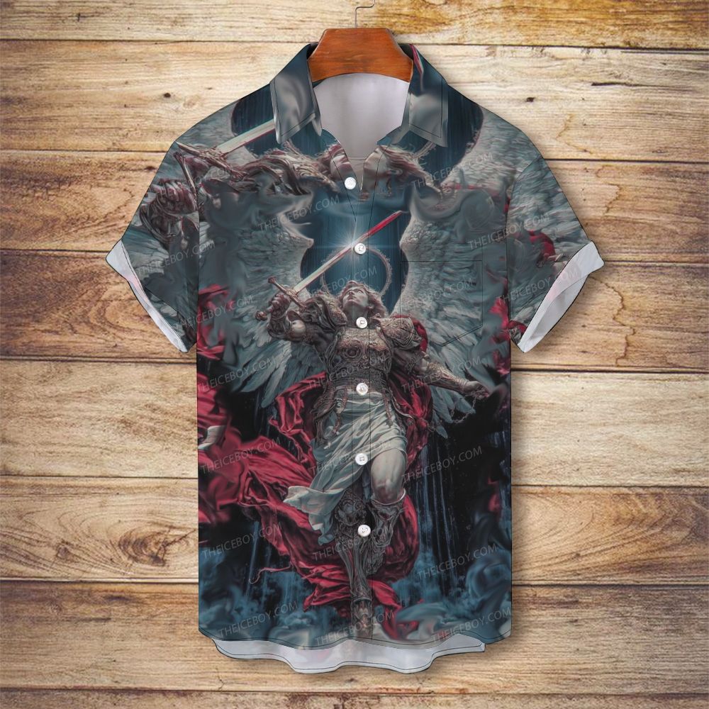 Archangel Men's Christian Vintage Soft Short-Sleeve Shirt