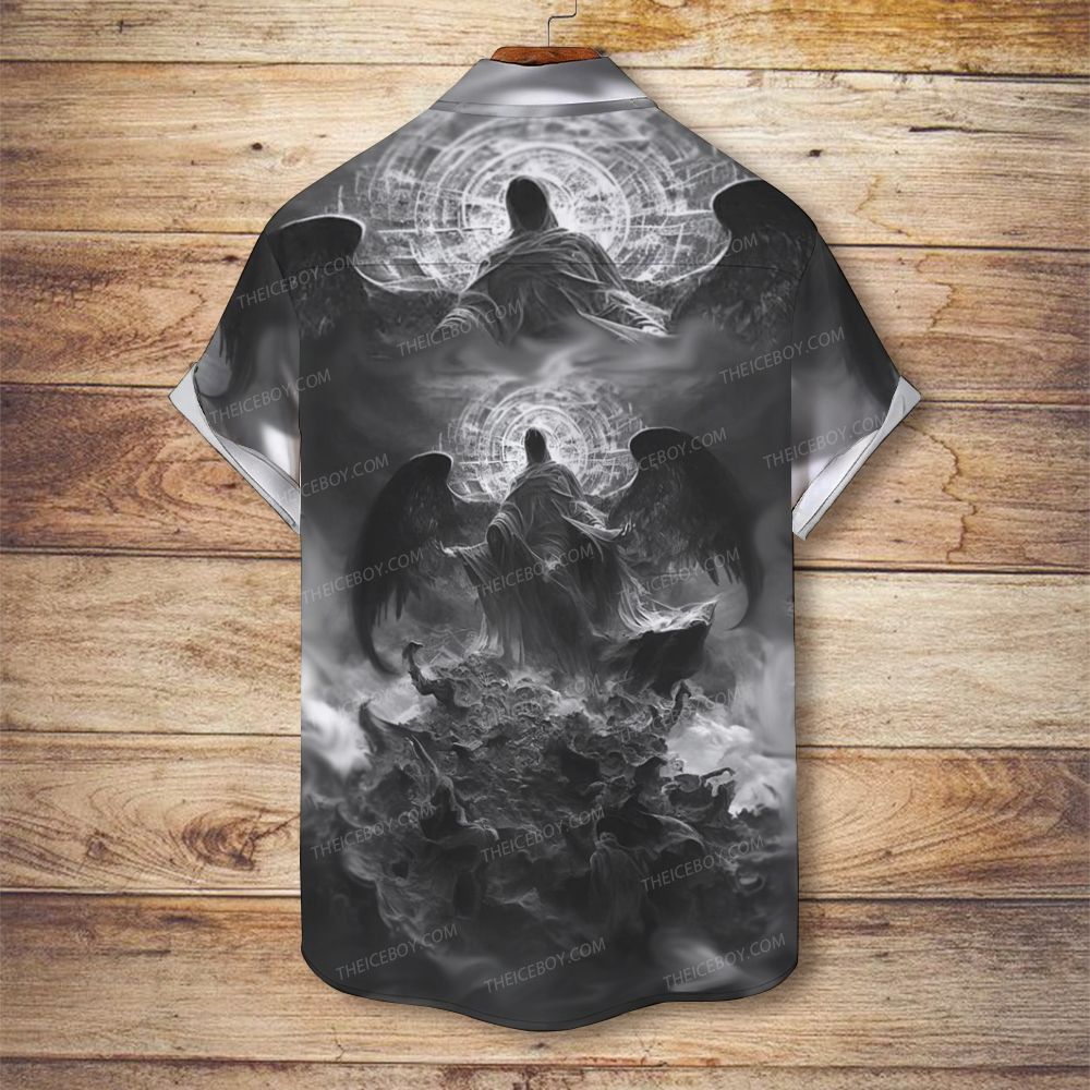 Dark Angel Men's Christian Vintage Soft Short-Sleeve Shirt