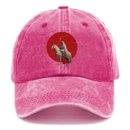 Conquering Rider Unisex Vintage Casual Washed Cap