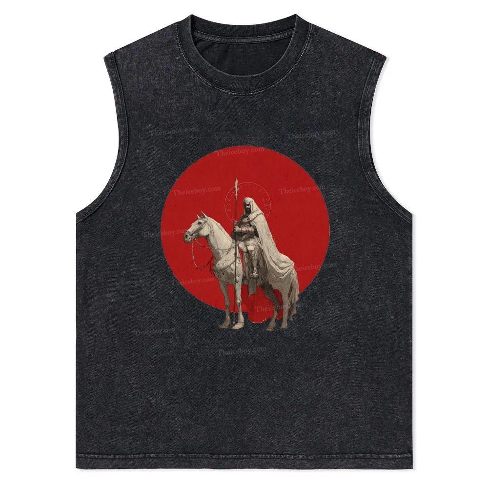 Conquering Rider Christian Snowflake Washed Vest
