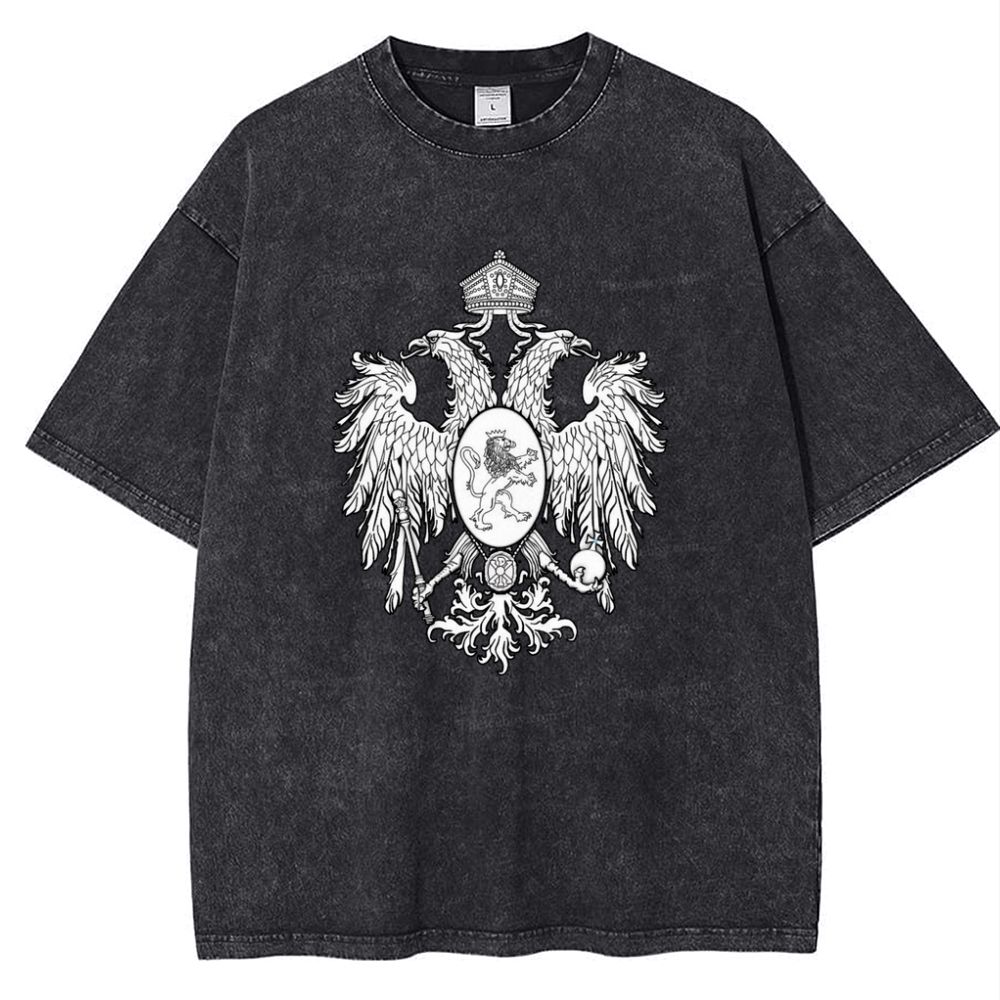 Christ the Two-Headed Eagle Snowflake Vintage Cotton T-Shirt