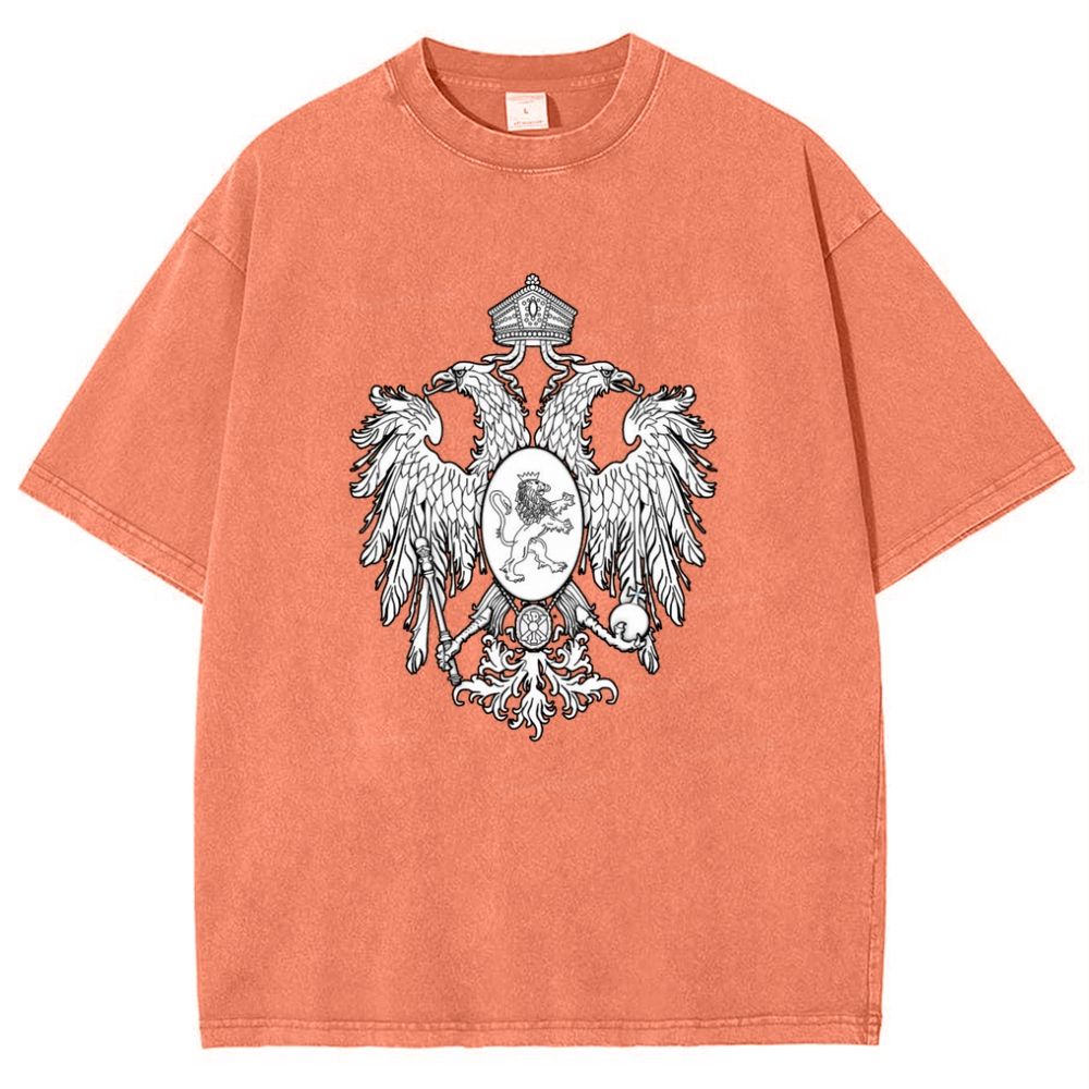 Christ the Two-Headed Eagle Snowflake Vintage Cotton T-Shirt