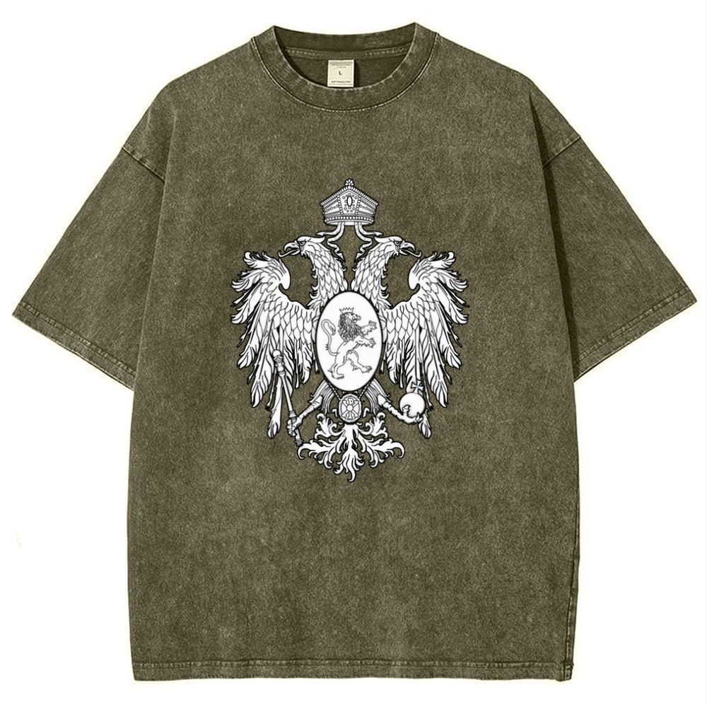 Christ the Two-Headed Eagle Snowflake Vintage Cotton T-Shirt
