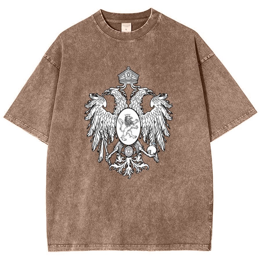Christ the Two-Headed Eagle Snowflake Vintage Cotton T-Shirt