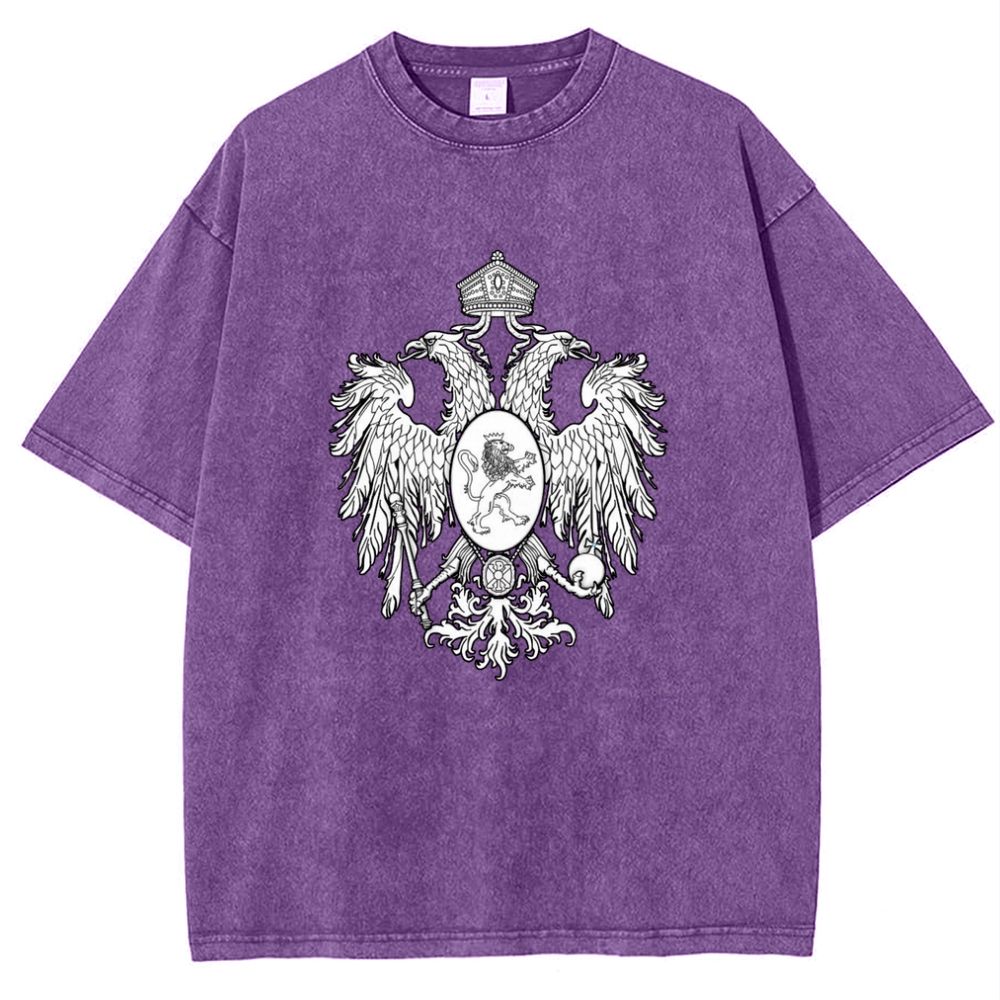 Christ the Two-Headed Eagle Snowflake Vintage Cotton T-Shirt