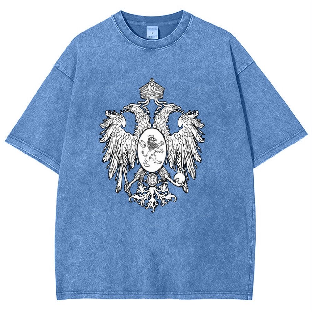 Christ the Two-Headed Eagle Snowflake Vintage Cotton T-Shirt