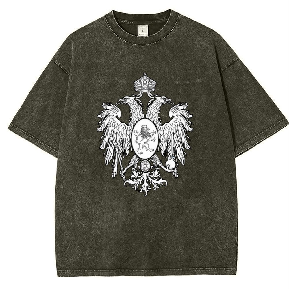 Christ the Two-Headed Eagle Snowflake Vintage Cotton T-Shirt