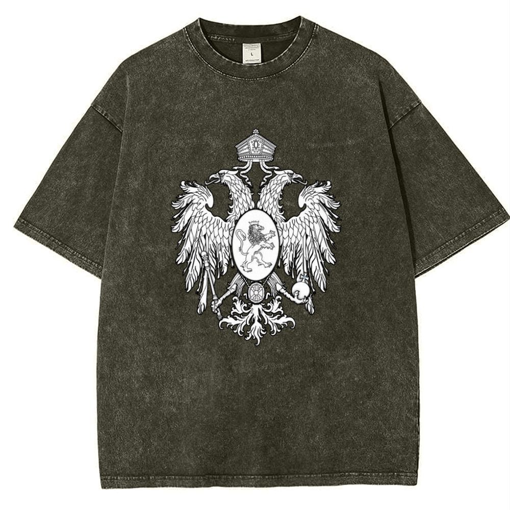 Christ the Two-Headed Eagle Snowflake Vintage Cotton T-Shirt