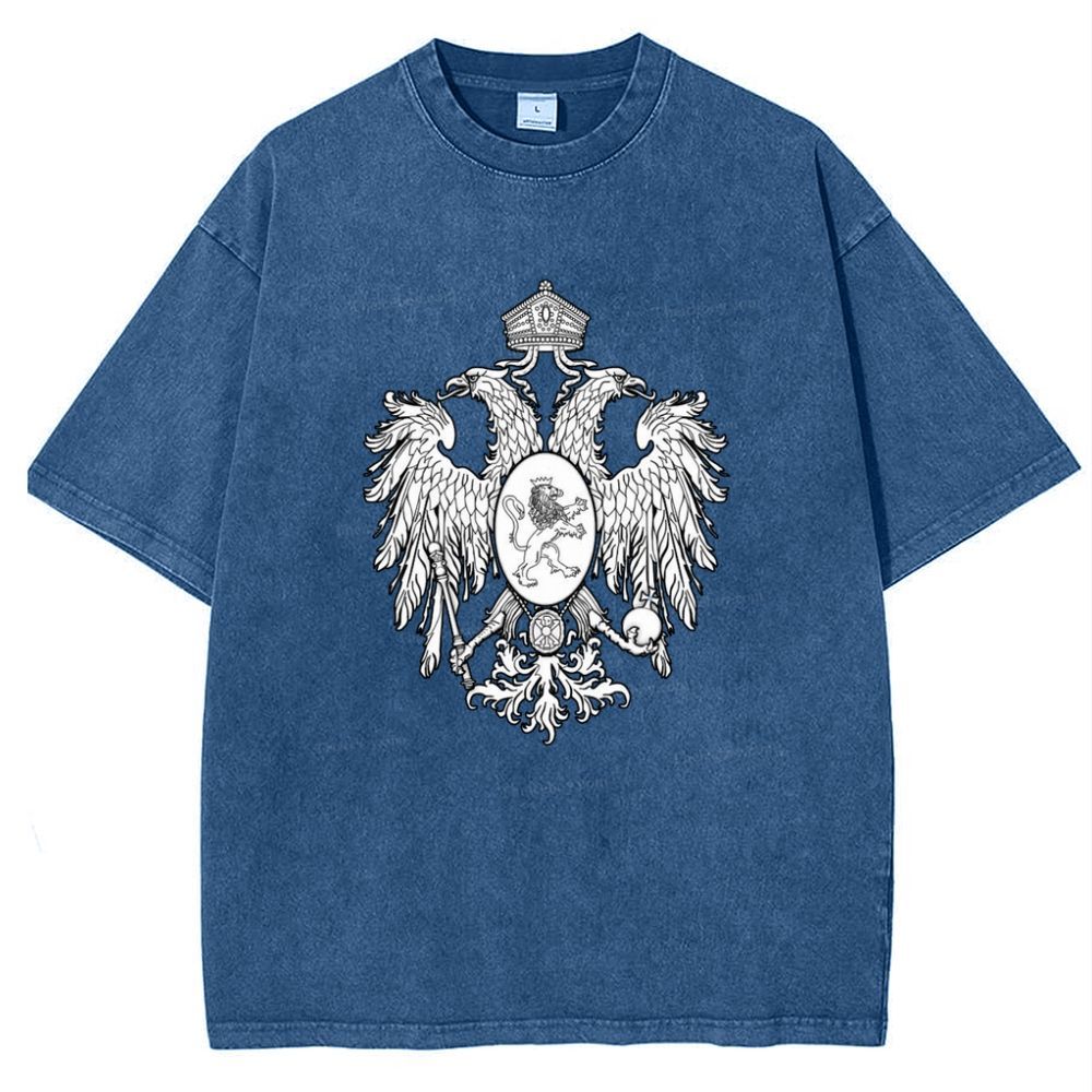 Christ the Two-Headed Eagle Snowflake Vintage Cotton T-Shirt