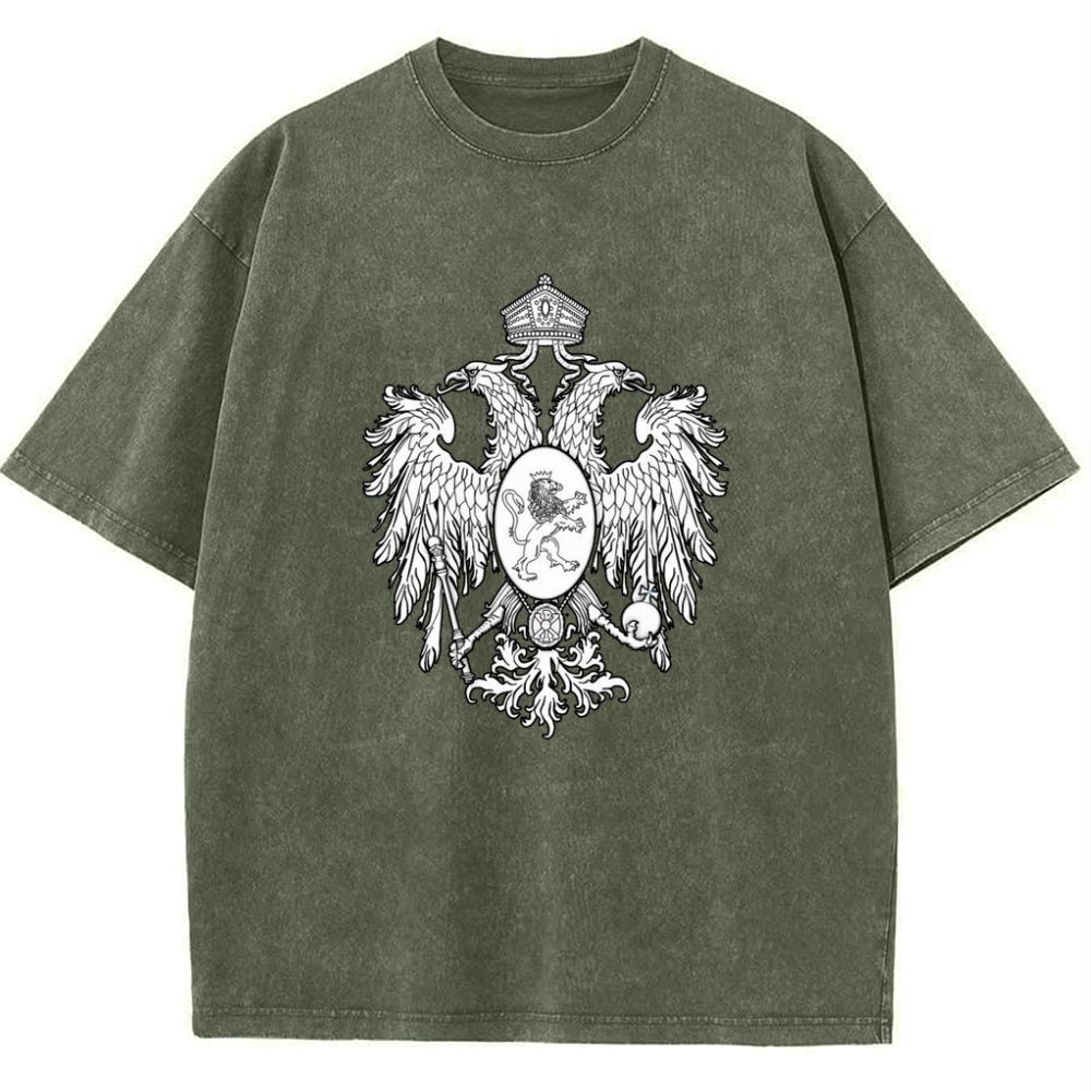 Christ the Two-Headed Eagle Snowflake Vintage Cotton T-Shirt